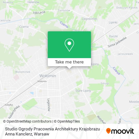 Studio Ogrody Pracownia Architektury Krajobrazu Anna Kanclerz map