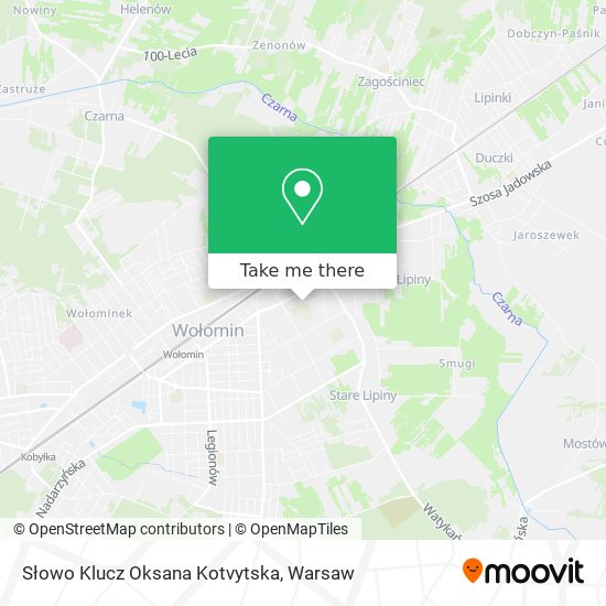 Słowo Klucz Oksana Kotvytska map