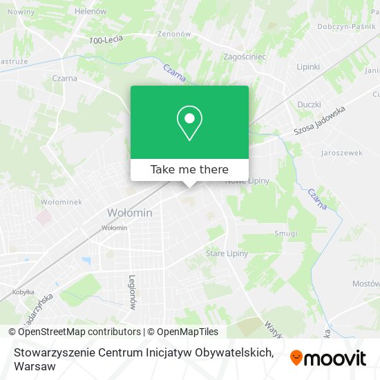 Карта Stowarzyszenie Centrum Inicjatyw Obywatelskich