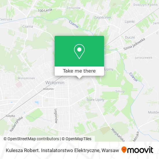 Kulesza Robert. Instalatorstwo Elektryczne map