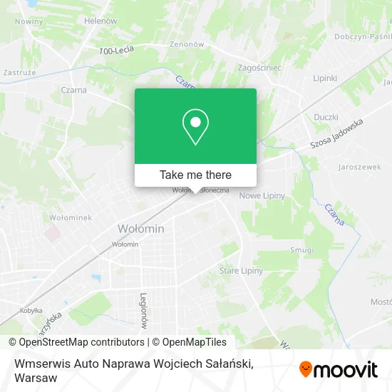 Wmserwis Auto Naprawa Wojciech Sałański map