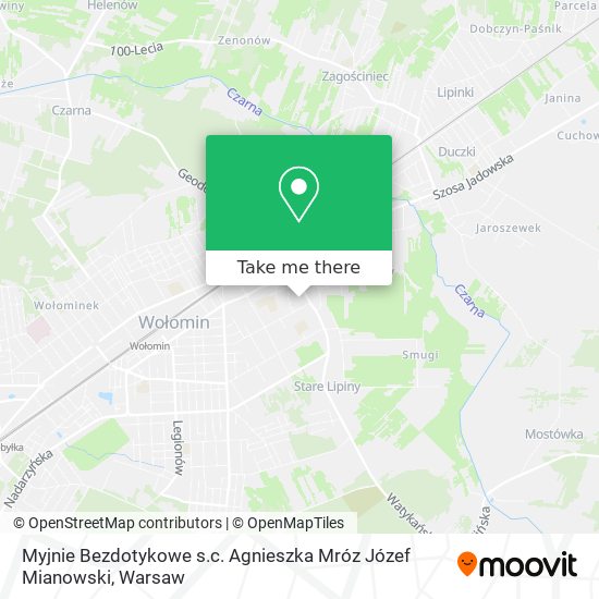 Myjnie Bezdotykowe s.c. Agnieszka Mróz Józef Mianowski map