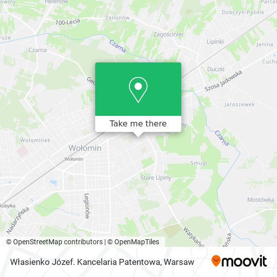 Własienko Józef. Kancelaria Patentowa map