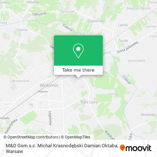 M&D Gsm s.c. Michał Krasnodębski Damian Oktaba map