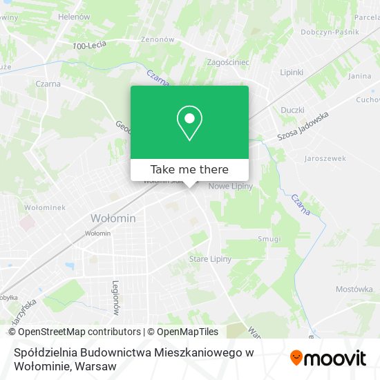 Spółdzielnia Budownictwa Mieszkaniowego w Wołominie map