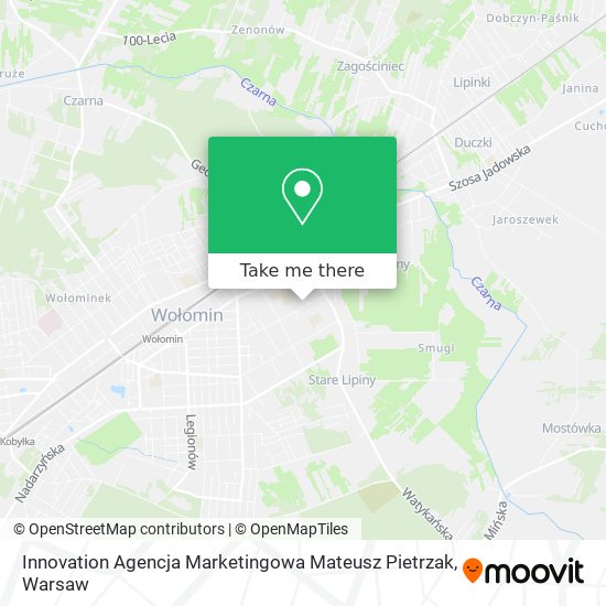 Innovation Agencja Marketingowa Mateusz Pietrzak map