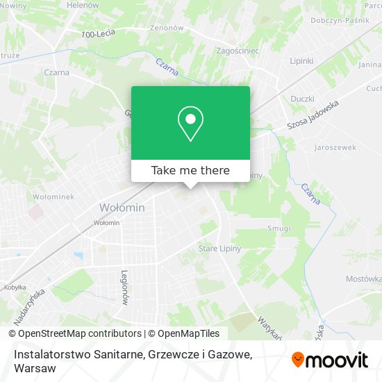 Карта Instalatorstwo Sanitarne, Grzewcze i Gazowe