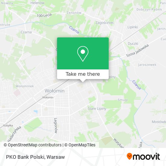 PKO Bank Polski map