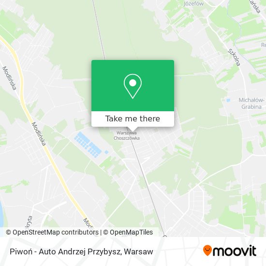 Piwoń - Auto Andrzej Przybysz map