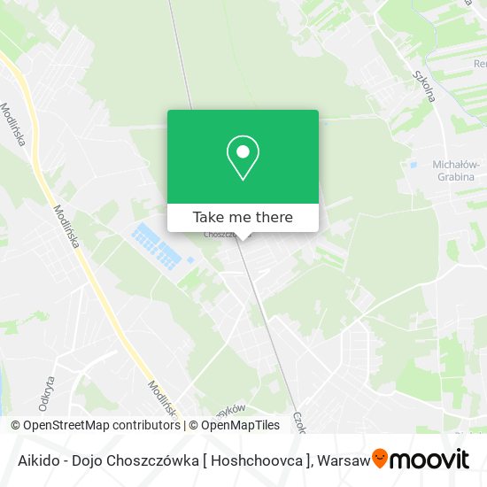 Aikido - Dojo Choszczówka [ Hoshchoovca ] map