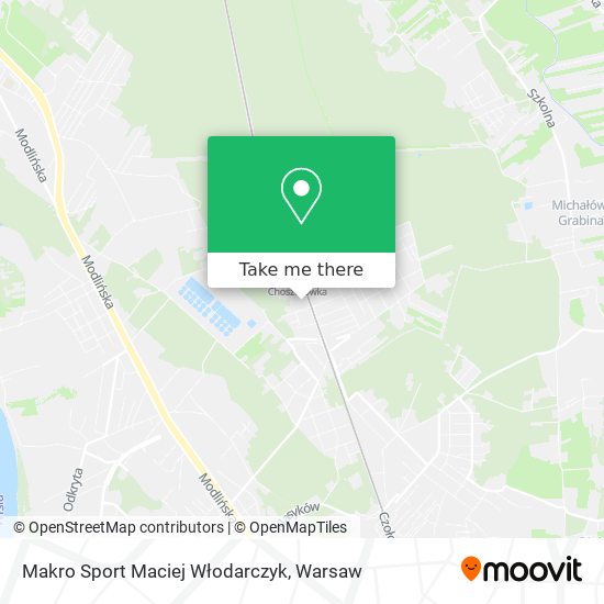 Makro Sport Maciej Włodarczyk map