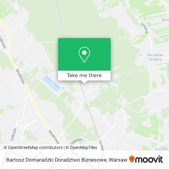 Bartosz Domaradzki Doradztwo Biznesowe map