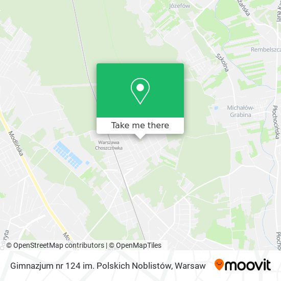 Карта Gimnazjum nr 124 im. Polskich Noblistów