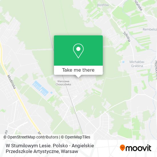 W Stumilowym Lesie. Polsko - Angielskie Przedszkole Artystyczne map