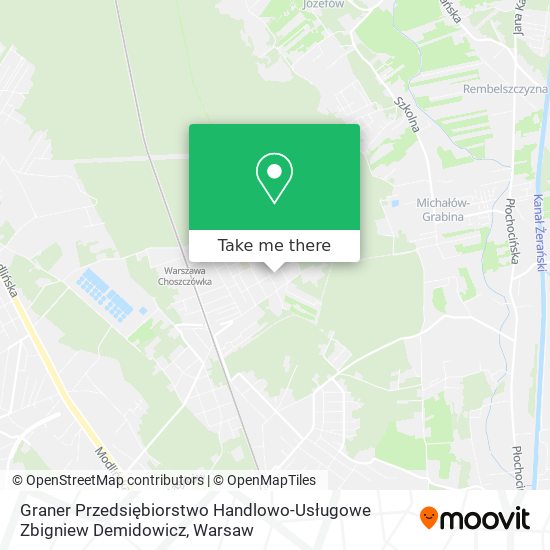 Graner Przedsiębiorstwo Handlowo-Usługowe Zbigniew Demidowicz map