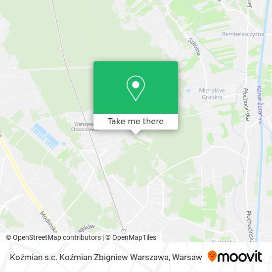 Koźmian s.c. Koźmian Zbigniew Warszawa map