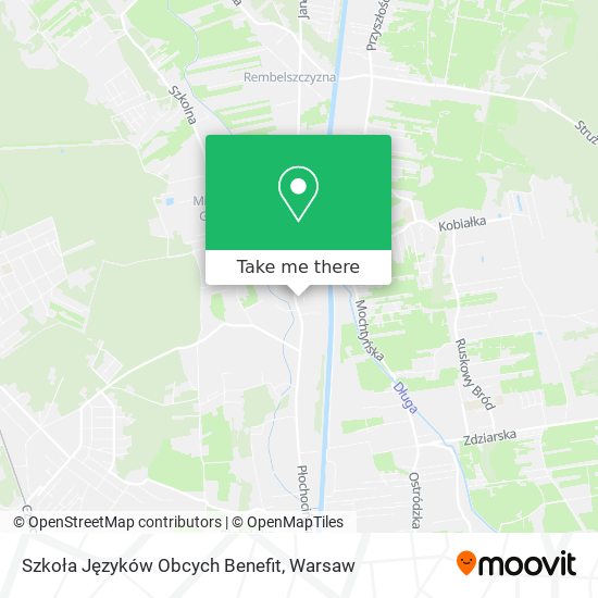 Szkoła Języków Obcych Benefit map