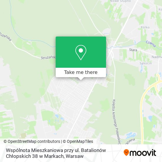 Wspólnota Mieszkaniowa przy ul. Batalionów Chłopskich 38 w Markach map