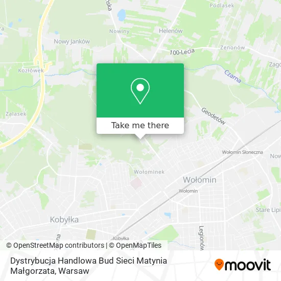 Dystrybucja Handlowa Bud Sieci Matynia Małgorzata map
