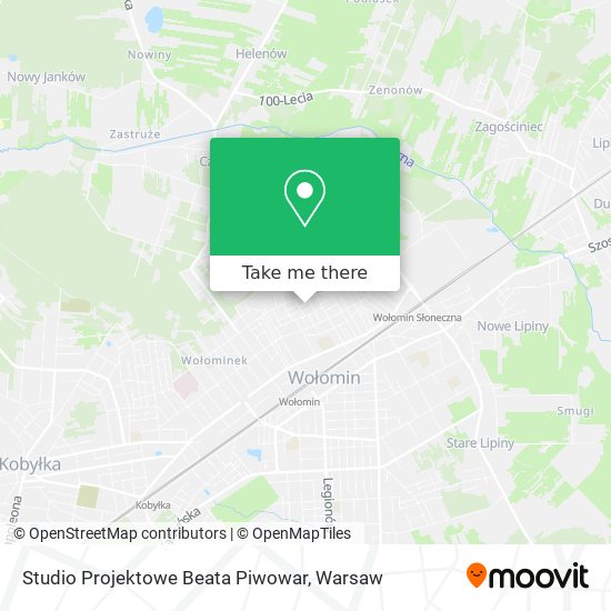 Studio Projektowe Beata Piwowar map