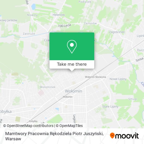 Mamtwory Pracownia Rękodzieła Piotr Juszyński map