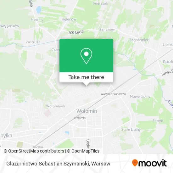 Glazurnictwo Sebastian Szymański map