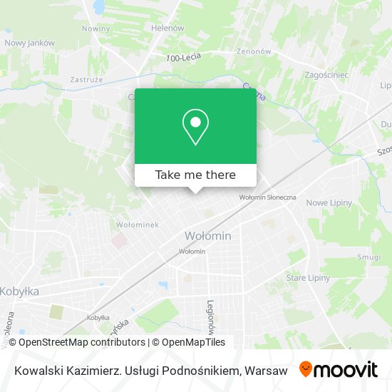 Kowalski Kazimierz. Usługi Podnośnikiem map