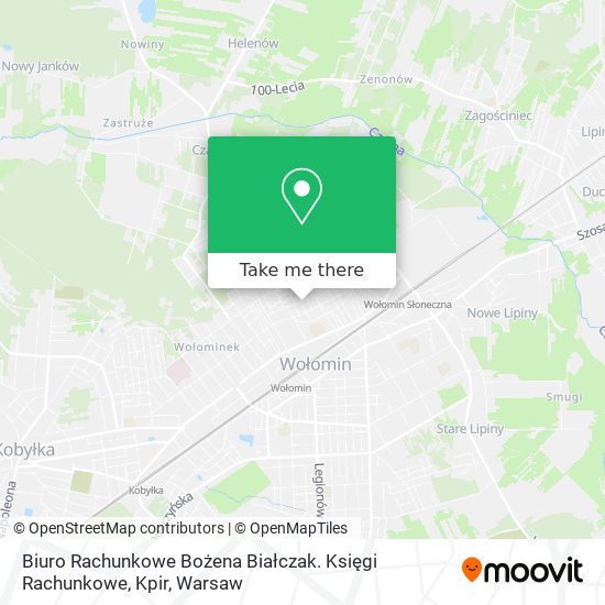 Biuro Rachunkowe Bożena Białczak. Księgi Rachunkowe, Kpir map