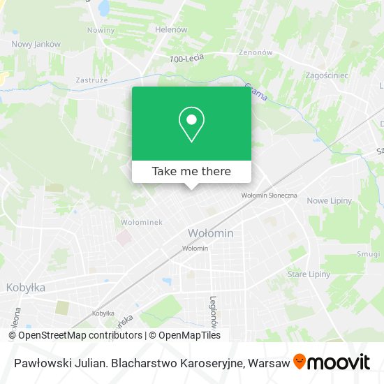 Pawłowski Julian. Blacharstwo Karoseryjne map