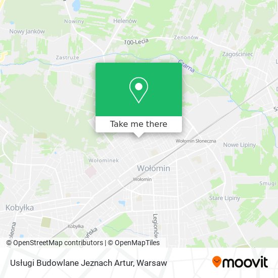 Usługi Budowlane Jeznach Artur map