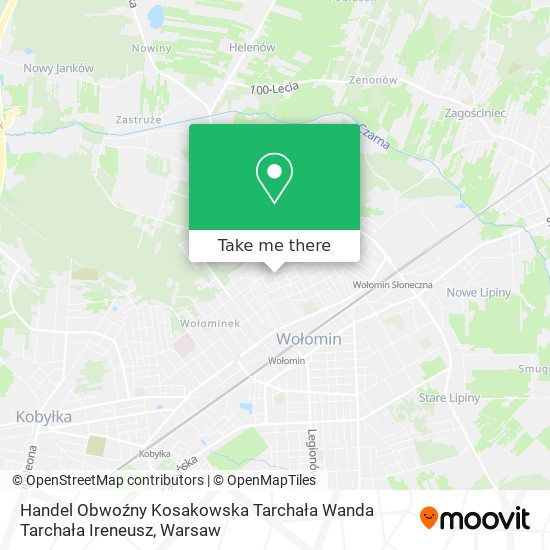 Handel Obwoźny Kosakowska Tarchała Wanda Tarchała Ireneusz map