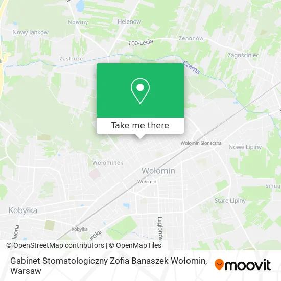 Gabinet Stomatologiczny Zofia Banaszek Wołomin map