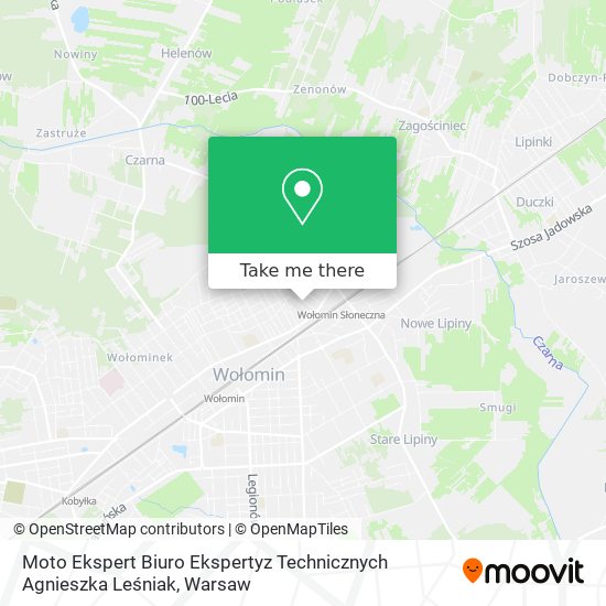 Moto Ekspert Biuro Ekspertyz Technicznych Agnieszka Leśniak map