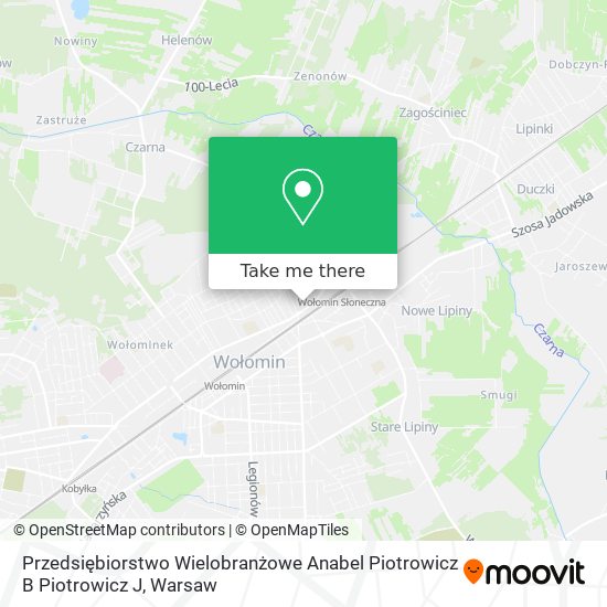 Przedsiębiorstwo Wielobranżowe Anabel Piotrowicz B Piotrowicz J map