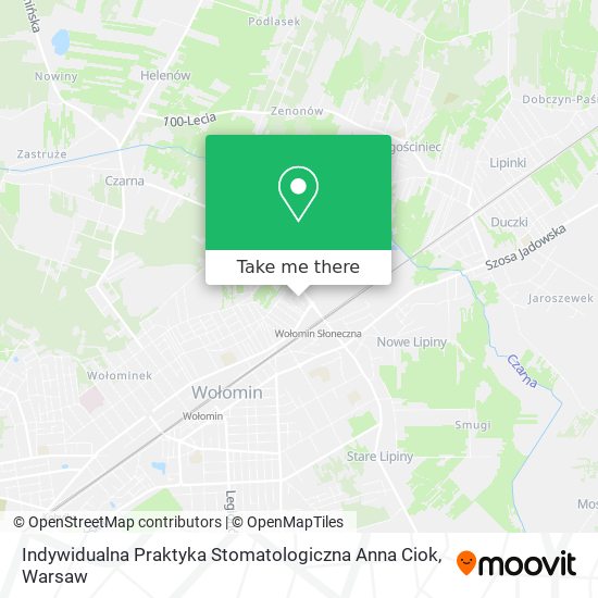 Indywidualna Praktyka Stomatologiczna Anna Ciok map