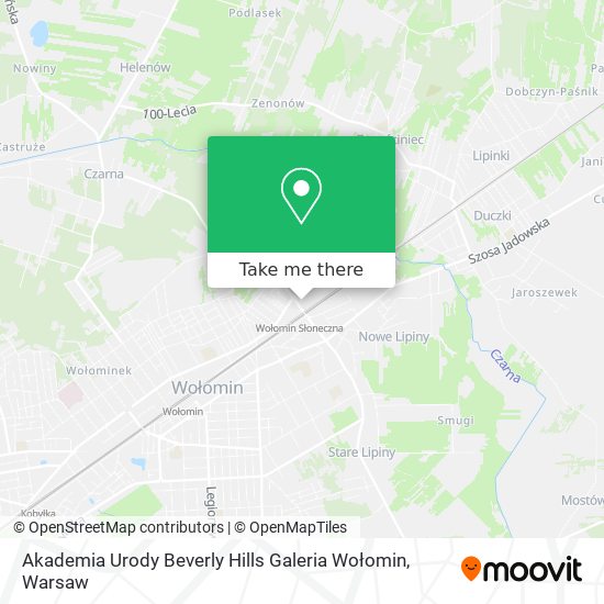 Akademia Urody Beverly Hills Galeria Wołomin map