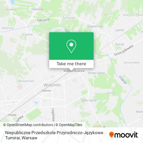 Niepubliczne Przedszkole Przyrodniczo-Językowe Tumirai map