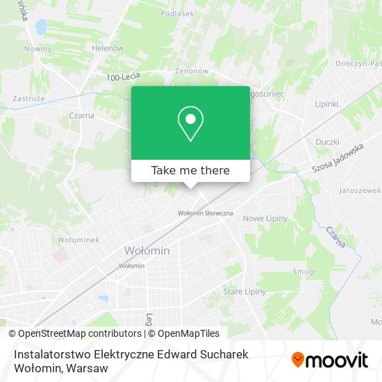 Instalatorstwo Elektryczne Edward Sucharek Wołomin map