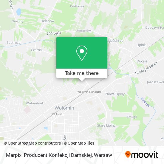 Marpix. Producent Konfekcji Damskiej map