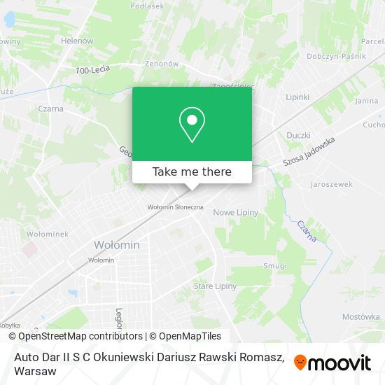 Auto Dar II S C Okuniewski Dariusz Rawski Romasz map