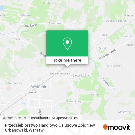 Przedsiebiorstwo Handlowo Uslugowe Zbigniew Urbanowski map