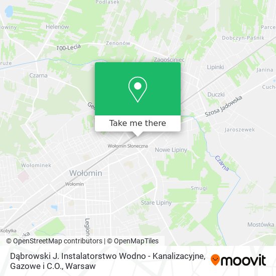 Dąbrowski J. Instalatorstwo Wodno - Kanalizacyjne, Gazowe i C.O. map