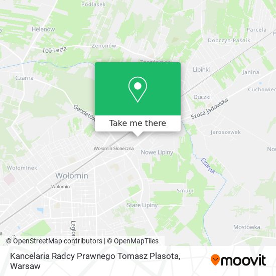 Kancelaria Radcy Prawnego Tomasz Plasota map