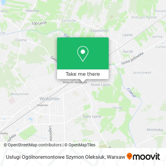 Usługi Ogólnoremontowe Szymon Oleksiuk map