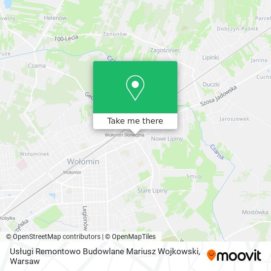 Usługi Remontowo Budowlane Mariusz Wojkowski map