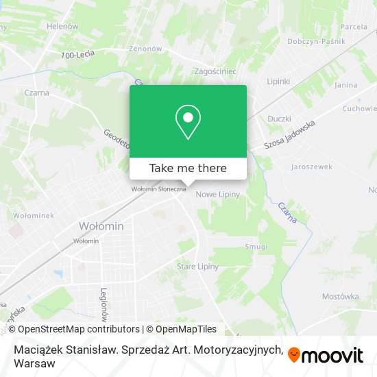 Maciążek Stanisław. Sprzedaż Art. Motoryzacyjnych map