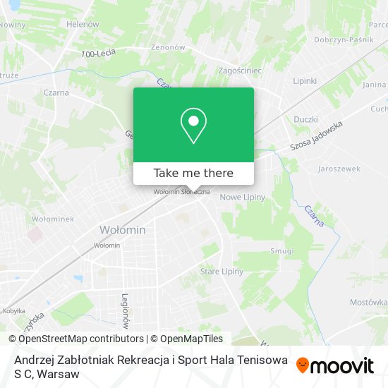 Andrzej Zabłotniak Rekreacja i Sport Hala Tenisowa S C map