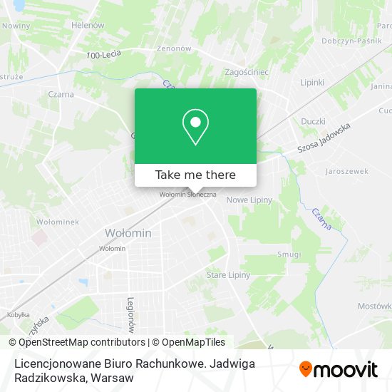 Licencjonowane Biuro Rachunkowe. Jadwiga Radzikowska map