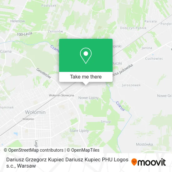Карта Dariusz Grzegorz Kupiec Dariusz Kupiec PHU Logos s.c.