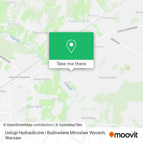 Usługi Hydrauliczne i Budowlane Mirosław Wycech map